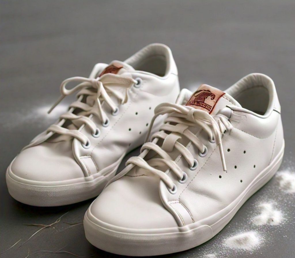 Get rid of smelling shoes with baking soda 